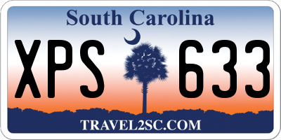 SC license plate XPS633