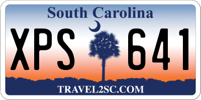SC license plate XPS641