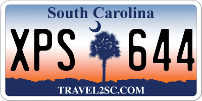 SC license plate XPS644