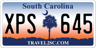 SC license plate XPS645