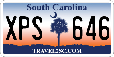 SC license plate XPS646