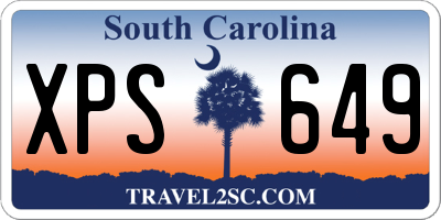 SC license plate XPS649