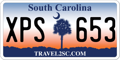 SC license plate XPS653