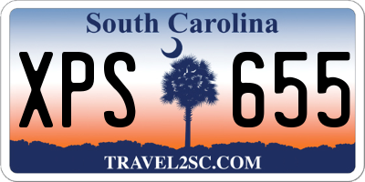SC license plate XPS655