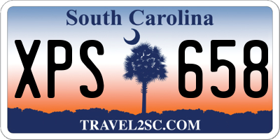 SC license plate XPS658
