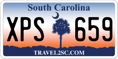 SC license plate XPS659
