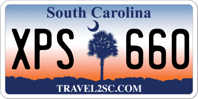 SC license plate XPS660