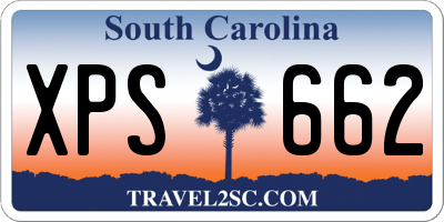 SC license plate XPS662