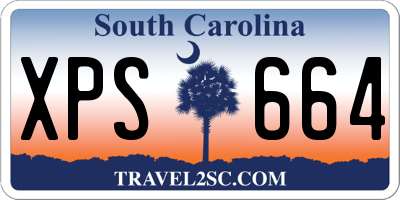 SC license plate XPS664