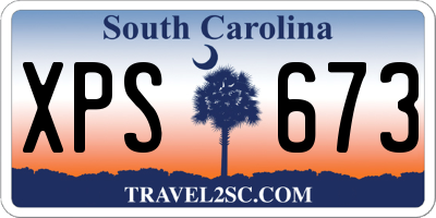 SC license plate XPS673