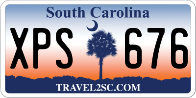 SC license plate XPS676