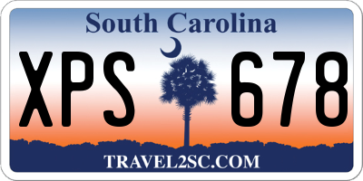 SC license plate XPS678