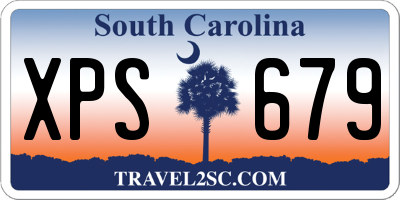 SC license plate XPS679