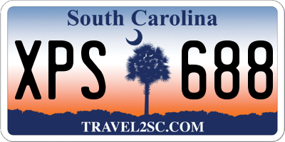 SC license plate XPS688