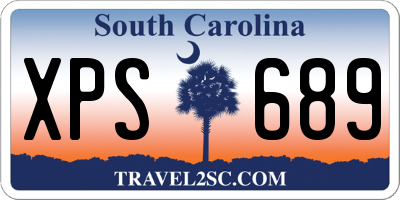 SC license plate XPS689