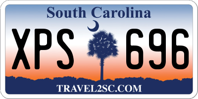 SC license plate XPS696