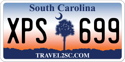 SC license plate XPS699