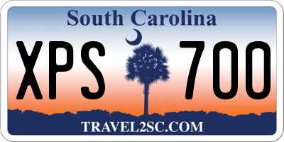 SC license plate XPS700
