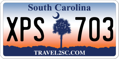 SC license plate XPS703