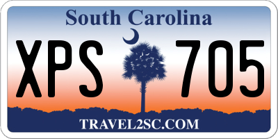 SC license plate XPS705