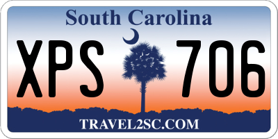 SC license plate XPS706