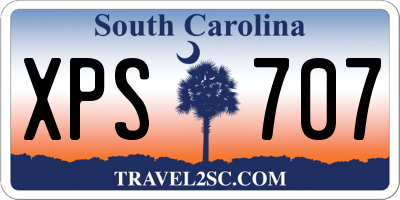 SC license plate XPS707