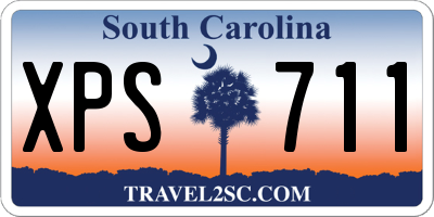 SC license plate XPS711