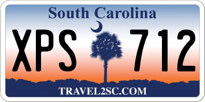 SC license plate XPS712