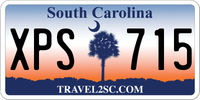 SC license plate XPS715