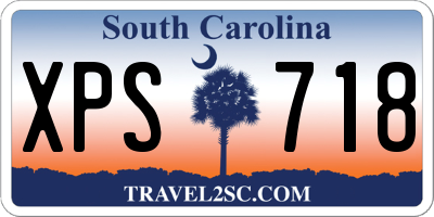 SC license plate XPS718