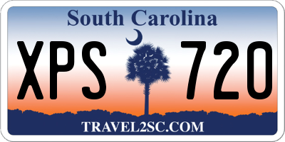SC license plate XPS720