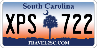 SC license plate XPS722