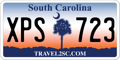 SC license plate XPS723