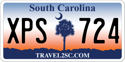 SC license plate XPS724