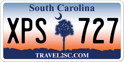 SC license plate XPS727