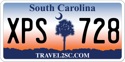 SC license plate XPS728