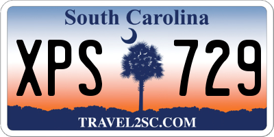 SC license plate XPS729