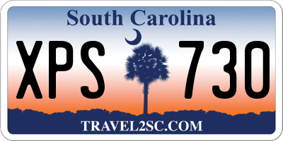 SC license plate XPS730