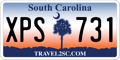 SC license plate XPS731