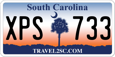 SC license plate XPS733