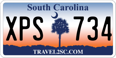 SC license plate XPS734
