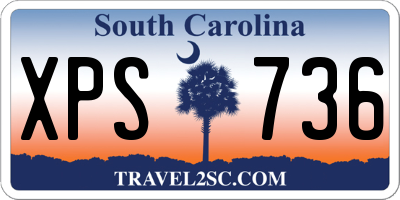 SC license plate XPS736