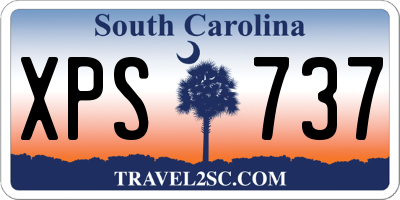 SC license plate XPS737