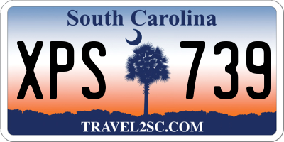 SC license plate XPS739