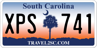 SC license plate XPS741