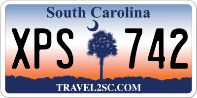 SC license plate XPS742