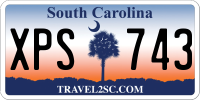 SC license plate XPS743