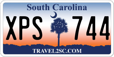 SC license plate XPS744