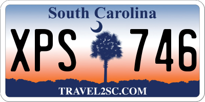 SC license plate XPS746