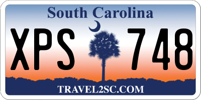 SC license plate XPS748